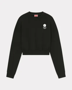 Cheap Sudadera corta bordada 'Boke Flower 2.0' Mujer Sudaderas y Hoodies