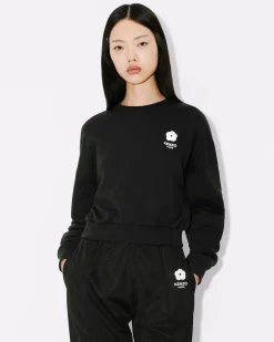 Cheap Sudadera corta bordada 'Boke Flower 2.0' Mujer Sudaderas y Hoodies