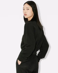 Cheap Sudadera corta bordada 'Boke Flower 2.0' Mujer Sudaderas y Hoodies