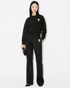 Cheap Sudadera corta bordada 'Boke Flower 2.0' Mujer Sudaderas y Hoodies