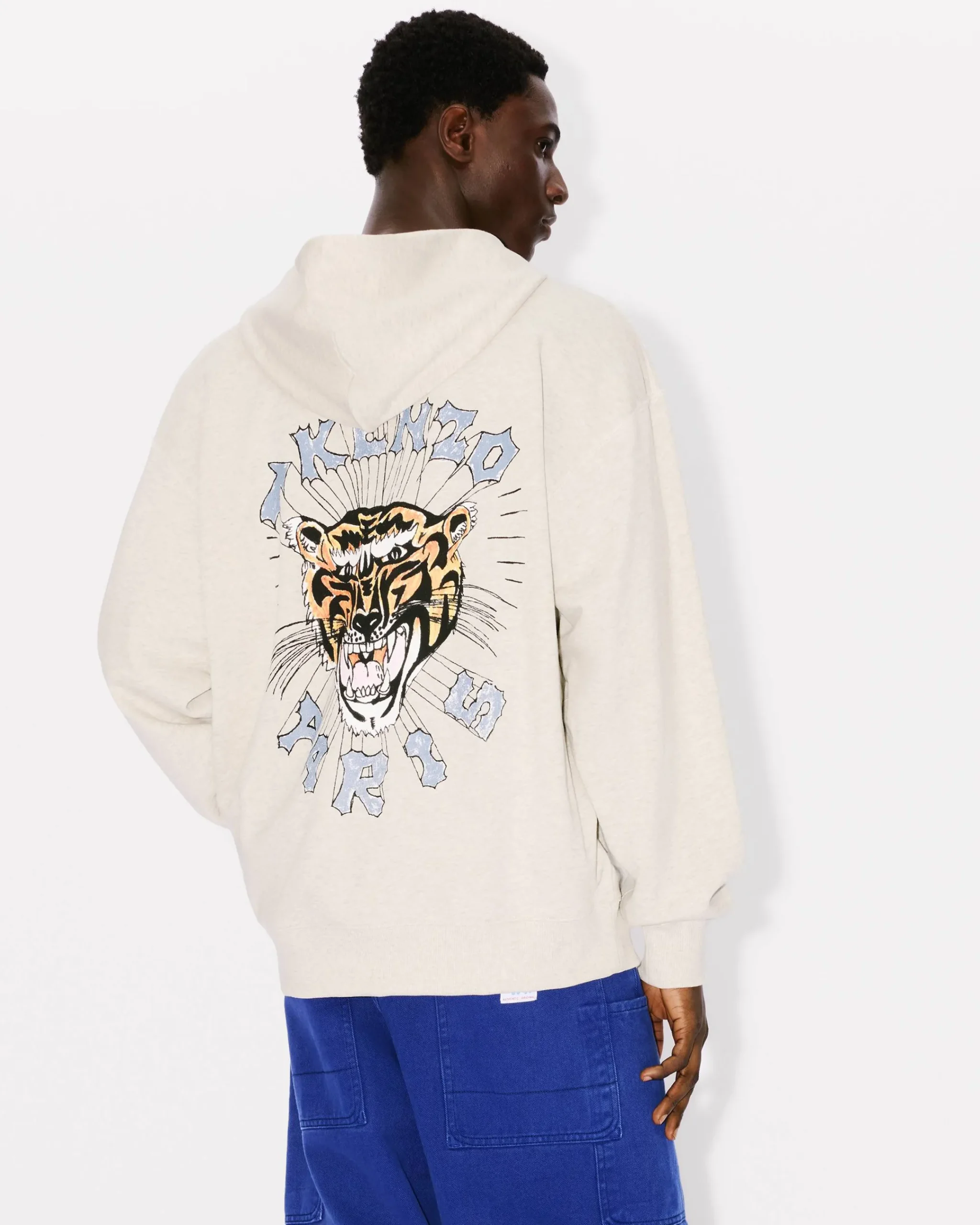 Flash Sale Sudadera oversize con capucha y bordado ' Drawn Varsity' Hombre Sudaderas y Hoodies