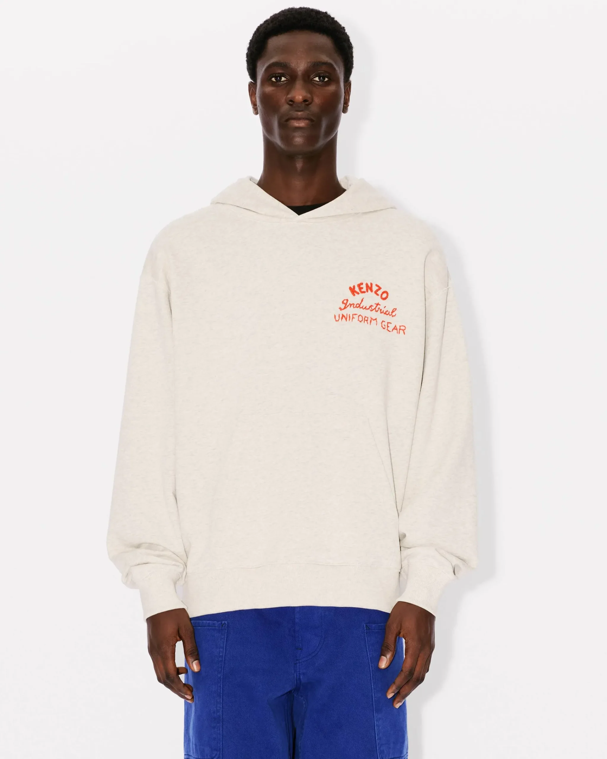 Flash Sale Sudadera oversize con capucha y bordado ' Drawn Varsity' Hombre Sudaderas y Hoodies