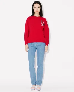 New Sudadera regular con motivo 'Year of the Dragon' bordado Mujer Sudaderas y Hoodies