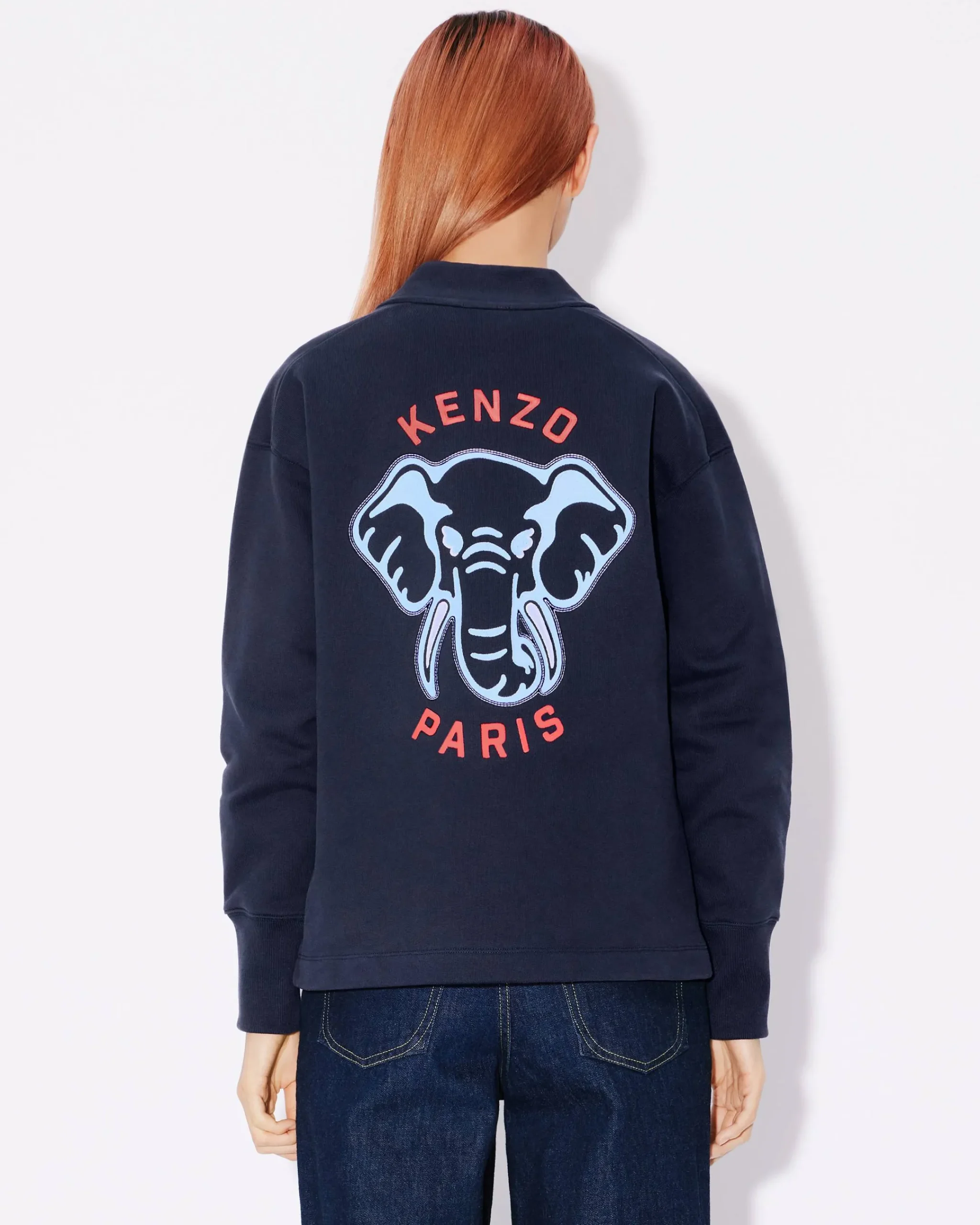 Best Sudadera tipo rebeca bordada ' &Eacute;l&eacute;phant' Mujer Sudaderas y Hoodies