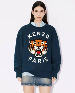 Store Sudadera unisex oversize bordada ' Lucky Tiger' Mujer/Hombre Sudaderas y Hoodies|Novedades