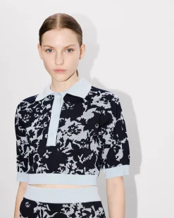 Cheap Top tipo polo ' Flower Camo' Mujer Jerséis|Novedades
