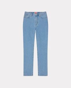 Online Vaqueros rectos cropped ASAGAO con bordado 'Year of the Dragon' Mujer Denim|Pantalones y Shorts