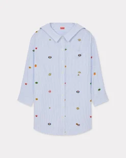 Best Sale Vestido camisero ' Fruit stickers' Mujer Vestidos y Faldas|Novedades